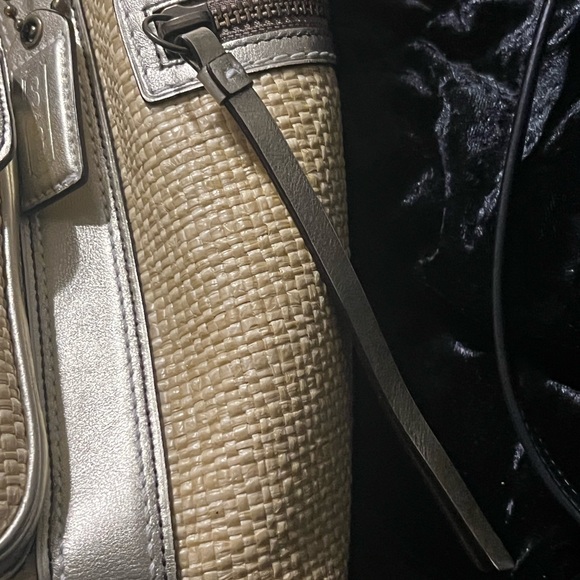 Coach Gold Canvas Tote - Picture 3 of 16